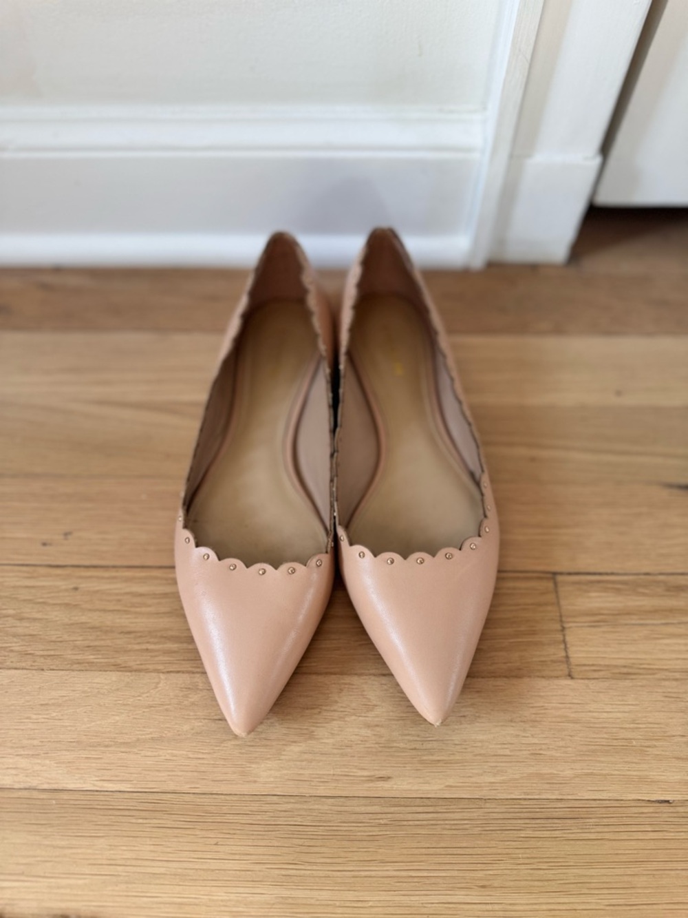 Coach Women’s pink Scalloped flats